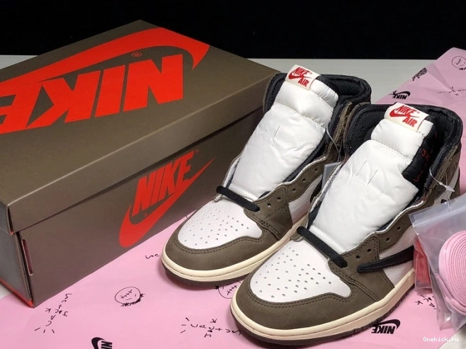 One Kick 1 'Mocha' Air High OG Retro Scott Jordan x Travis - CD4487 100 0726